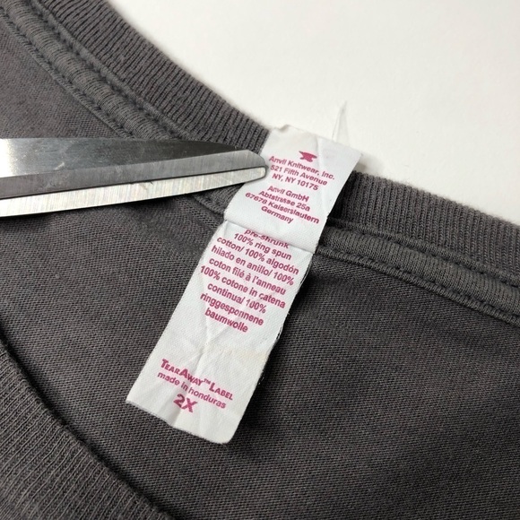 DISNEY & Starbucks Coffee & Minnie Mouse Grey White Graphic Anvil T-Shirt Top - Picture 9 of 11